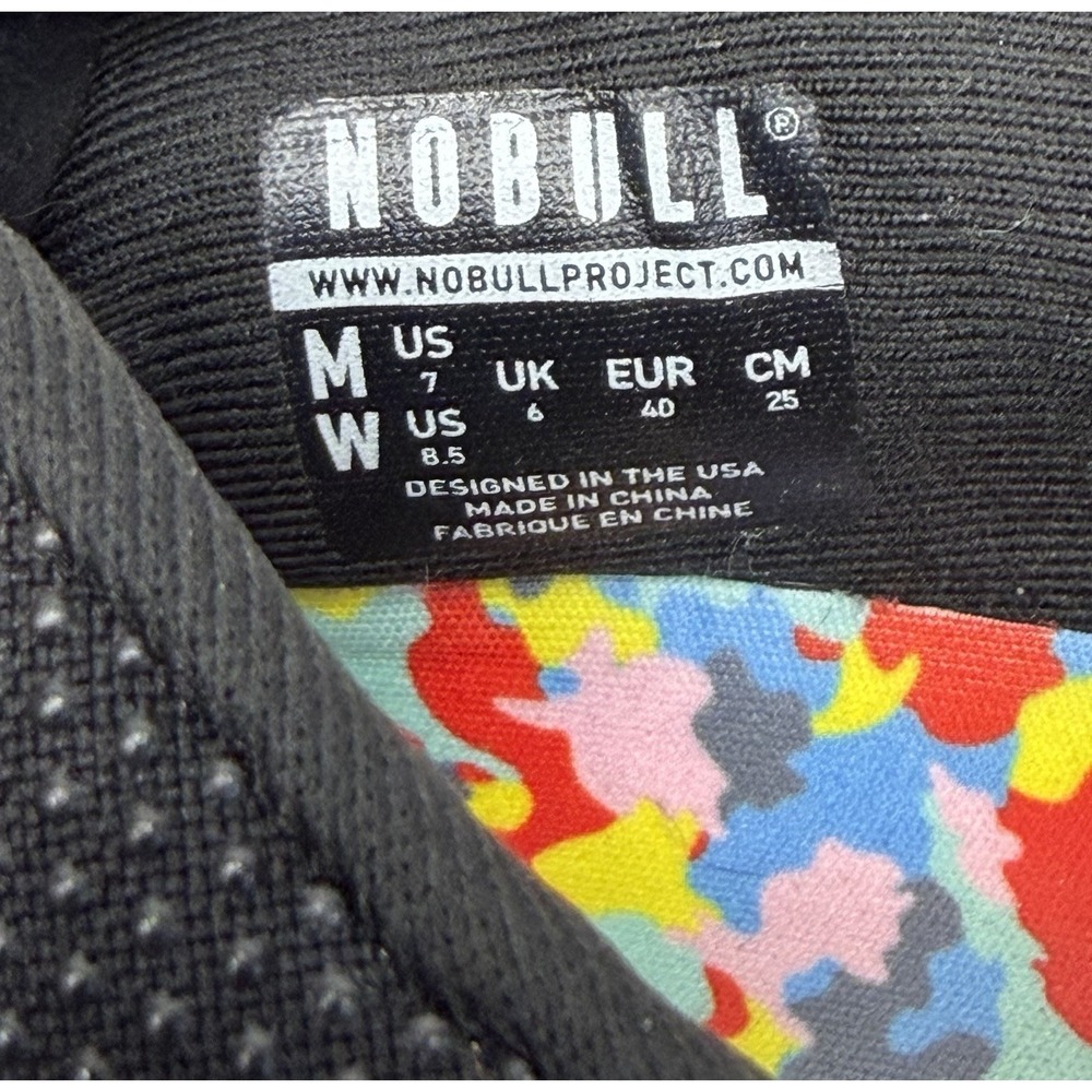 NOBULL Black Multicolor Outwork Trainer Shoes - Men's Size 7, Women's Size 8.5 - Picture 12 of 12